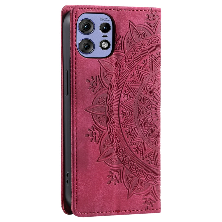 For Motorola Edge 50 Pro Totem Embossed Magnetic Leather Phone Case
