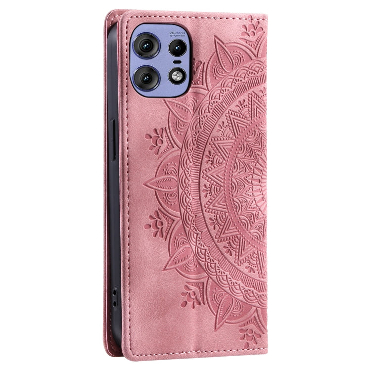 For Motorola Edge 50 Pro Totem Embossed Magnetic Leather Phone Case