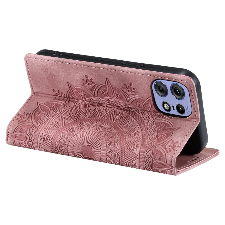 For Motorola Edge 50 Pro Totem Embossed Magnetic Leather Phone Case