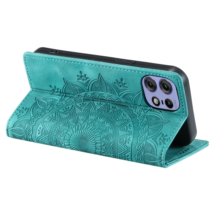 For Motorola Edge 50 Pro Totem Embossed Magnetic Leather Phone Case