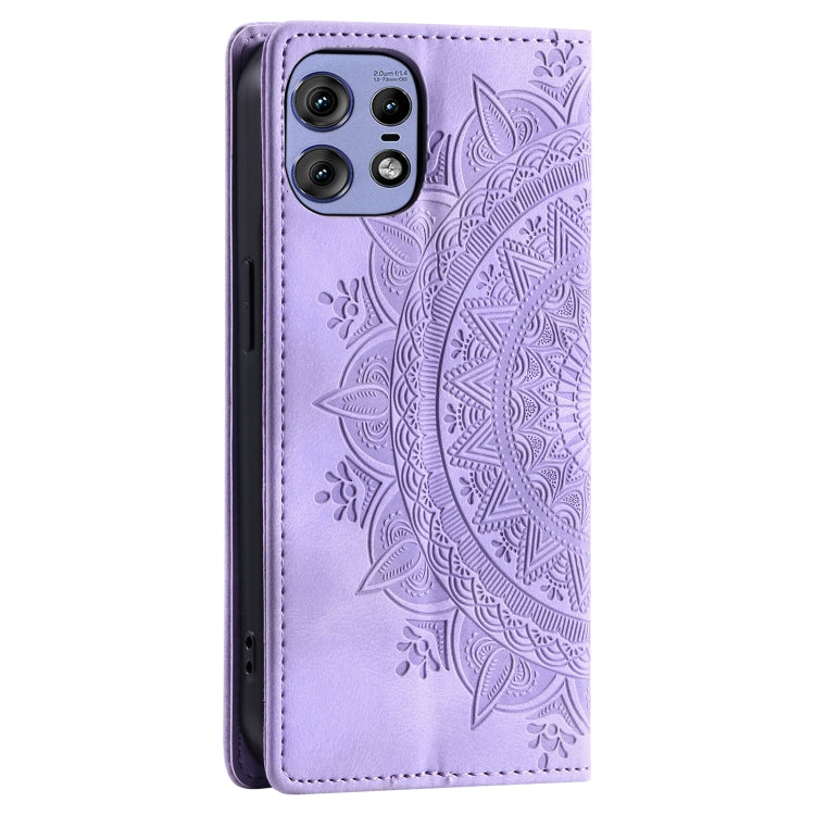 For Motorola Edge 50 Pro Totem Embossed Magnetic Leather Phone Case