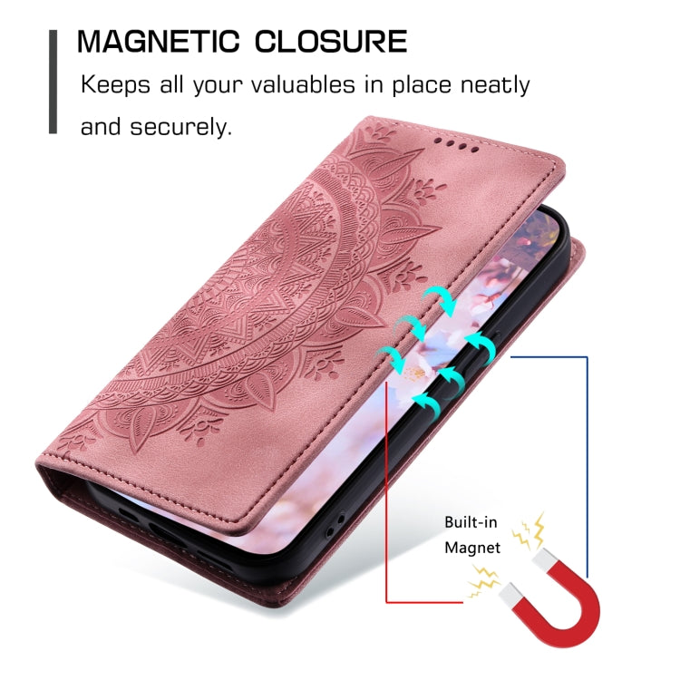 For Motorola Moto E14 Totem Embossed Magnetic Leather Phone Case