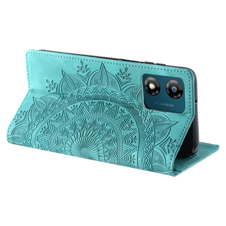For Motorola Moto E14 Totem Embossed Magnetic Leather Phone Case