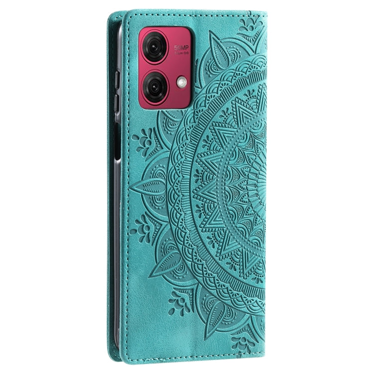 For Motorola Moto G85 Totem Embossed Magnetic Leather Phone Case