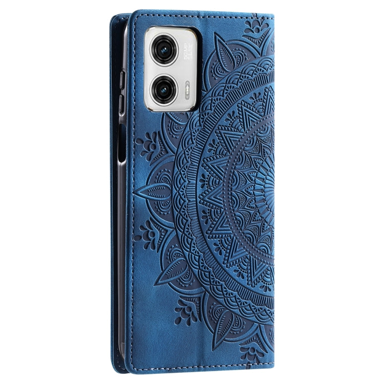 For Motorola Edge 50 Fusion Totem Embossed Magnetic Leather Phone Case