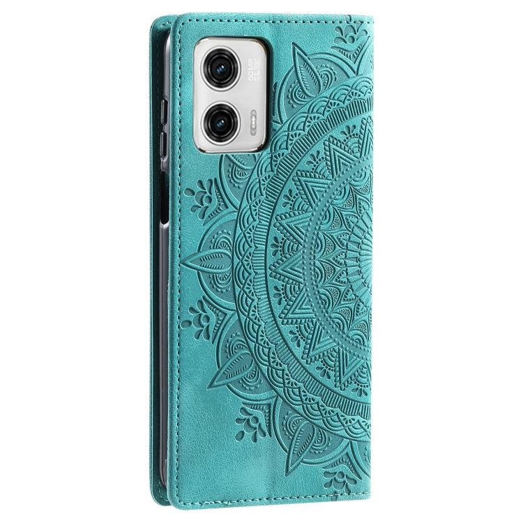 For Motorola Edge 50 Fusion Totem Embossed Magnetic Leather Phone Case