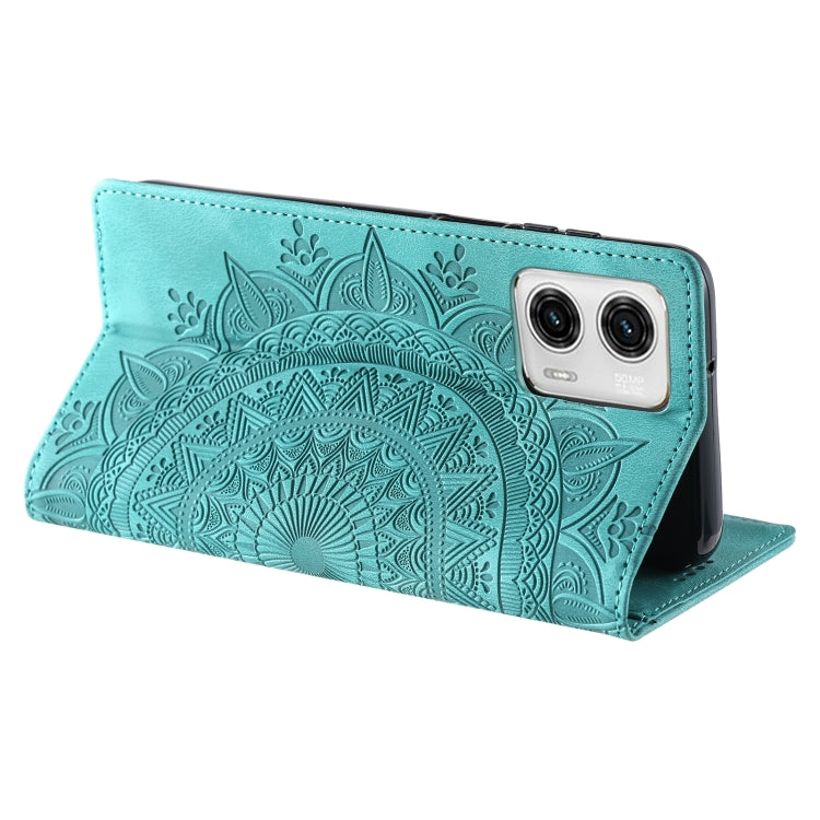 For Motorola Edge 50 Fusion Totem Embossed Magnetic Leather Phone Case