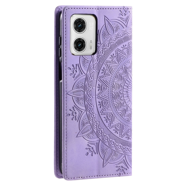 For Motorola Edge 50 Fusion Totem Embossed Magnetic Leather Phone Case