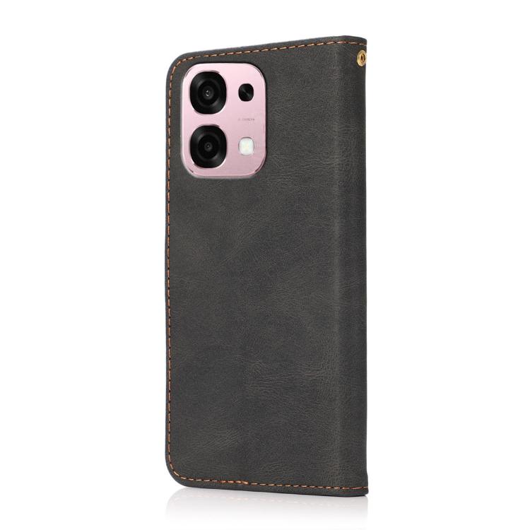 For OPPO A6 Pro 4G / 5G / F31 5G Dual-color Stitching Leather Phone Case