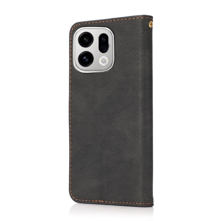 For OPPO Find X9 Dual-color Stitching Leather Phone Case