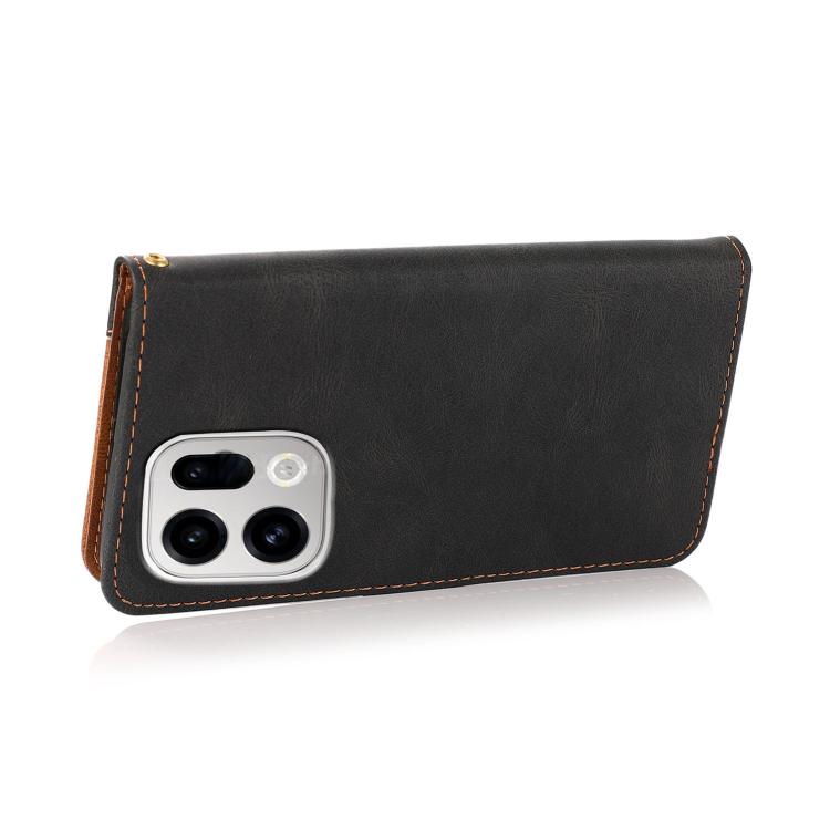 For OPPO Find X9 Dual-color Stitching Leather Phone Case