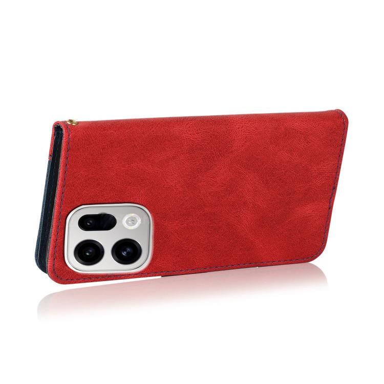 For OPPO Find X9 Pro Dual-color Stitching Leather Phone Case