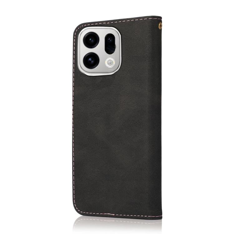 For OPPO Find X9 Pro Dual-color Stitching Leather Phone Case