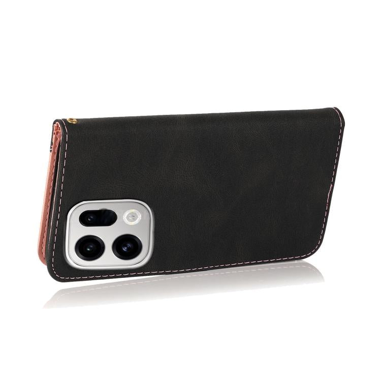 For OPPO Find X9 Pro Dual-color Stitching Leather Phone Case