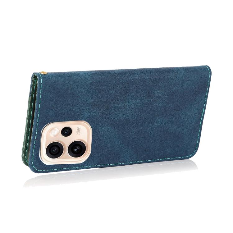 For OPPO Reno15 5G Global Dual-color Stitching Leather Phone Case
