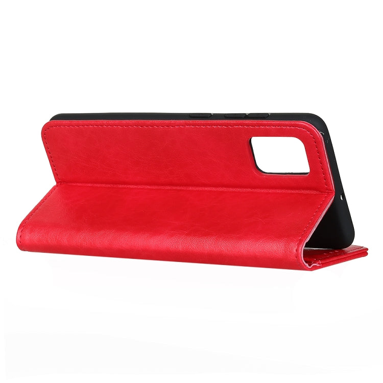 For ZTE Axon 11 5G Magnetic Crazy Horse Texture Horizontal Flip Leather Case with Holder & Card Slots & Wallet