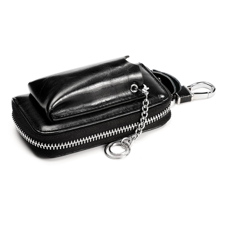 9108 Large Capacity Zipper Leather Keys Holder Bag Multi-function Wallet