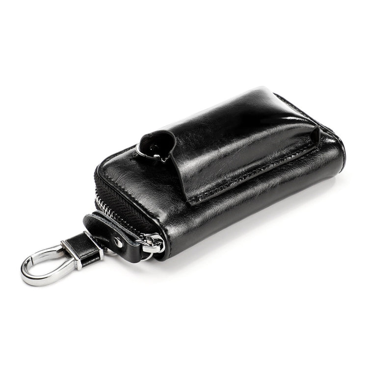 9108 Large Capacity Zipper Leather Keys Holder Bag Multi-function Wallet
