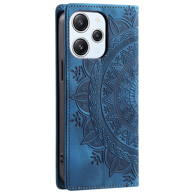 For Xiaomi Redmi 13 4G Totem Embossed Magnetic Leather Phone Case