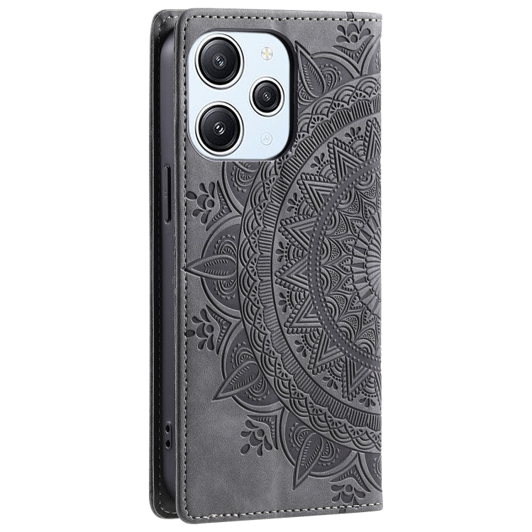 For Xiaomi Redmi 13 4G Totem Embossed Magnetic Leather Phone Case