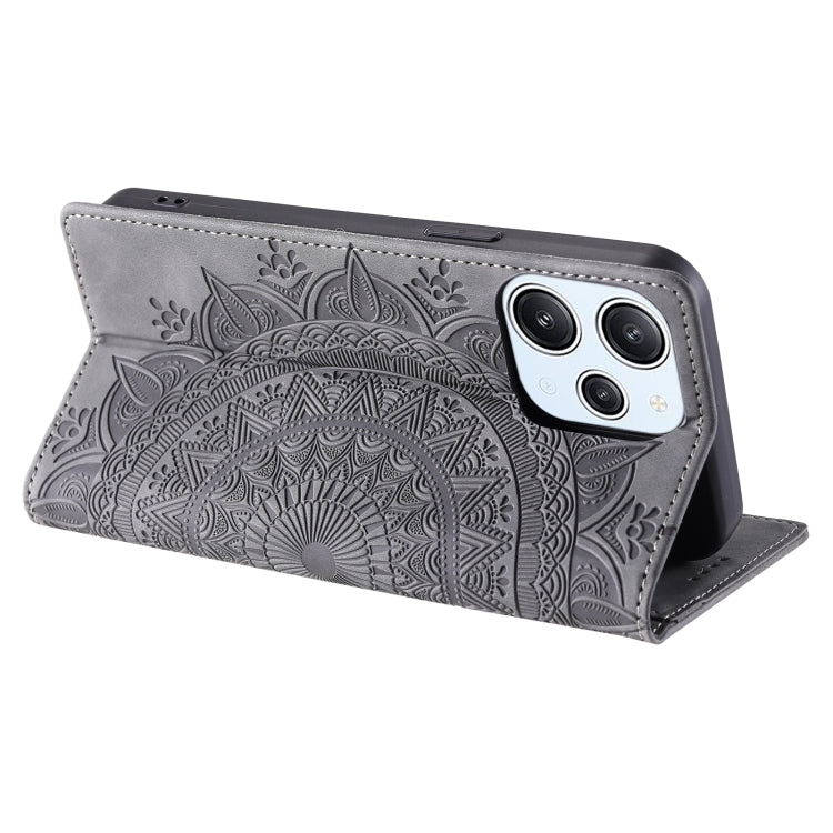 For Xiaomi Redmi 13 4G Totem Embossed Magnetic Leather Phone Case