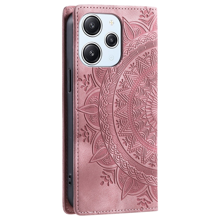 For Xiaomi Redmi 13 4G Totem Embossed Magnetic Leather Phone Case