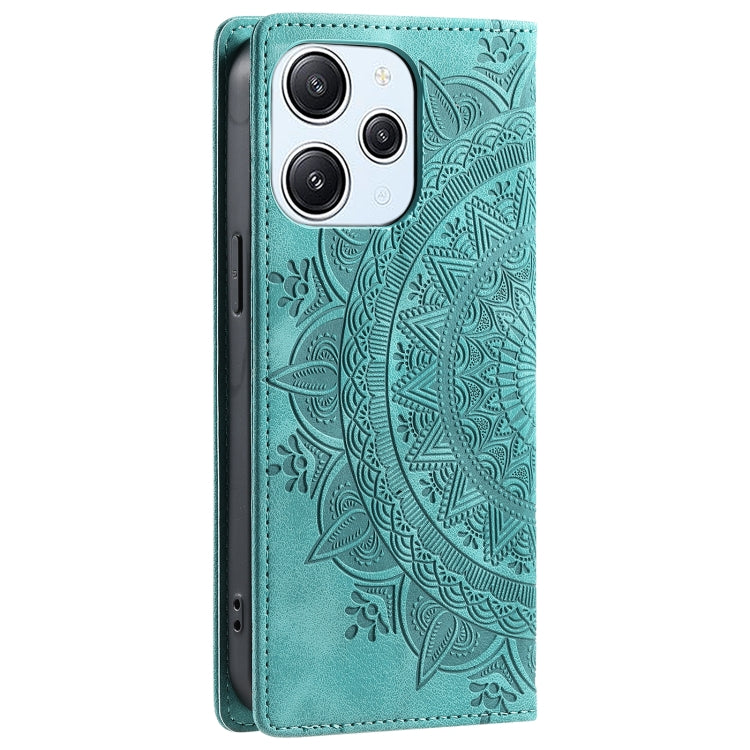 For Xiaomi Redmi 13 4G Totem Embossed Magnetic Leather Phone Case