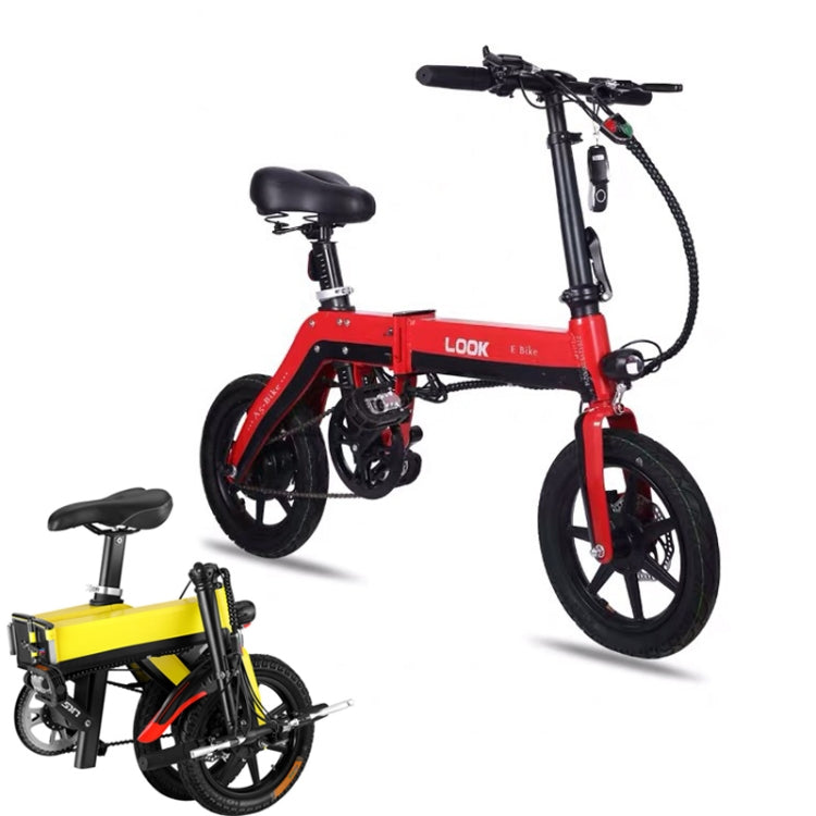 LOOKIS Foldable Electric Bicycle Small Portable Electromobile with GPS & Smart Instrument & LED Front / Tail Light & 5A Lithium Battery
