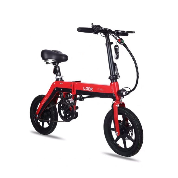 LOOKIS Foldable Electric Bicycle Small Portable Electromobile with GPS & Smart Instrument & LED Front / Tail Light & 5A Lithium Battery