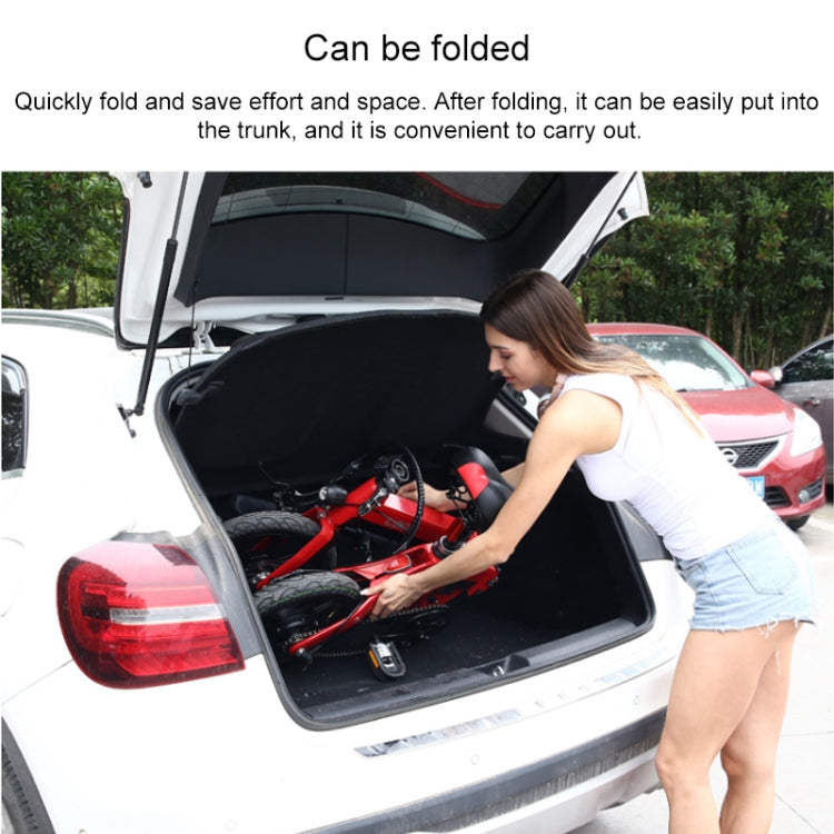 LOOKIS Foldable Electric Bicycle Small Portable Electromobile with GPS & Smart Instrument & LED Front / Tail Light & 5A Lithium Battery