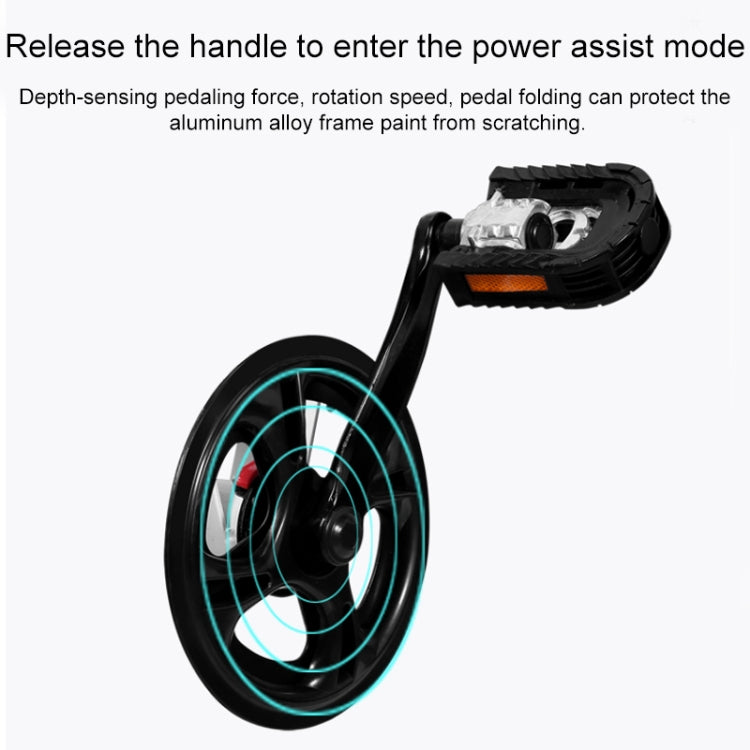 LOOKIS Foldable Electric Bicycle Small Portable Electromobile with GPS & Smart Instrument & LED Front / Tail Light & 5A Lithium Battery