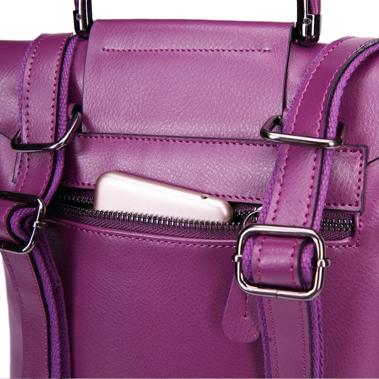 8882 Lady Leather Backpack Fashion Square Handbag