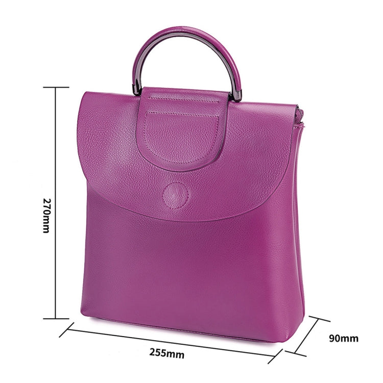 8882 Lady Leather Backpack Fashion Square Handbag