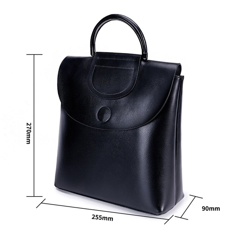 8882 Lady Leather Backpack Fashion Square Handbag