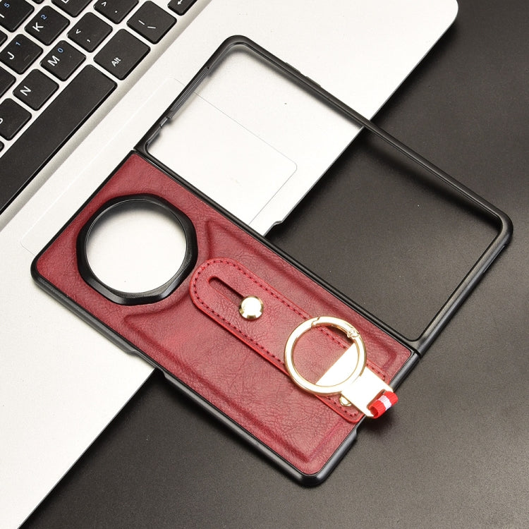 For Honor Magic V3 Wristband Leather Back Phone Case