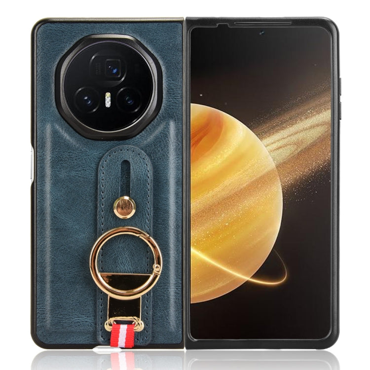 For Honor Magic V3 Wristband Leather Back Phone Case