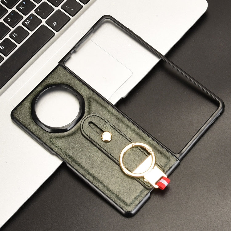 For Honor Magic V3 Wristband Leather Back Phone Case