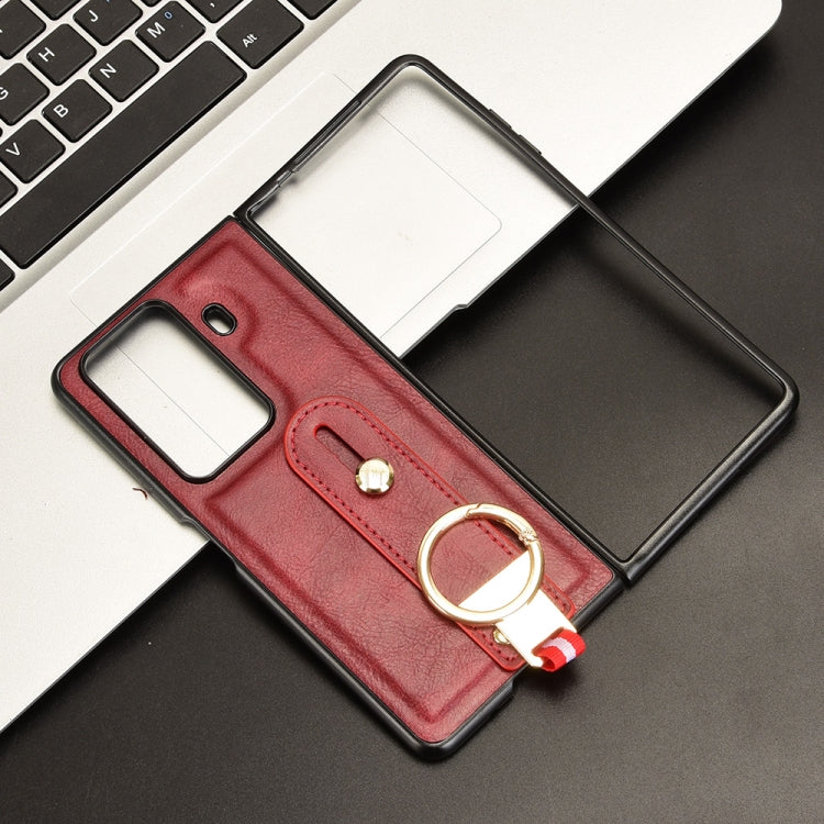 For Honor Magic VS3 Wristband Leather Back Phone Case