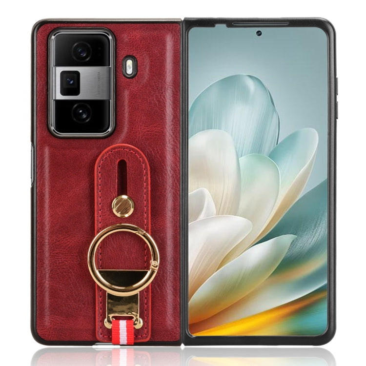 For Honor Magic VS3 Wristband Leather Back Phone Case