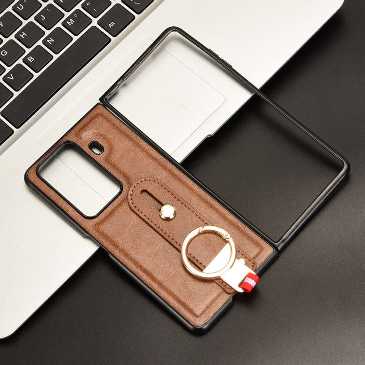 For Honor Magic VS3 Wristband Leather Back Phone Case