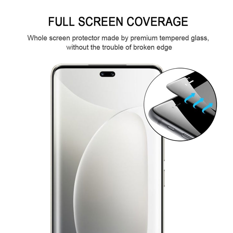 For Honor 300 Ultra 9H HD 3D Curved Edge Tempered Glass Film - Black