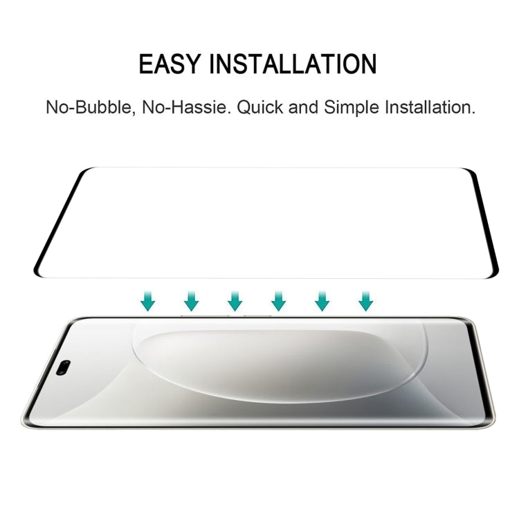 For Honor 300 Ultra 9H HD 3D Curved Edge Tempered Glass Film - Black