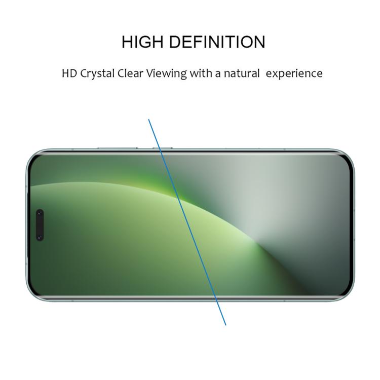 For Honor Magic8 Pro 9H HD 3D Curved Edge Tempered Glass Film - Black