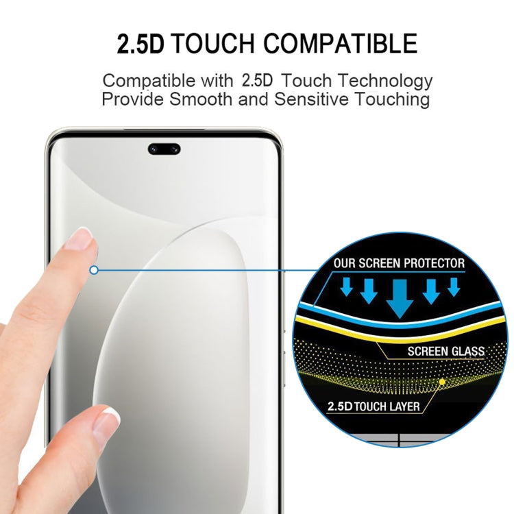 For Honor 300 Ultra 25pcs 9H HD 3D Curved Edge Tempered Glass Film - Black