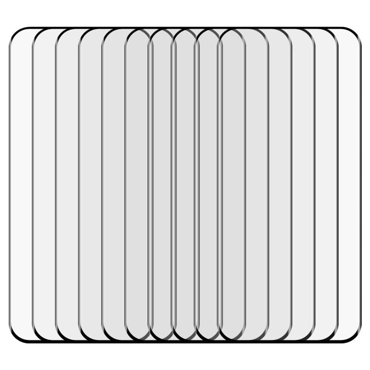For Honor Magic8 Pro 25pcs 9H HD 3D Curved Edge Tempered Glass Film - Black