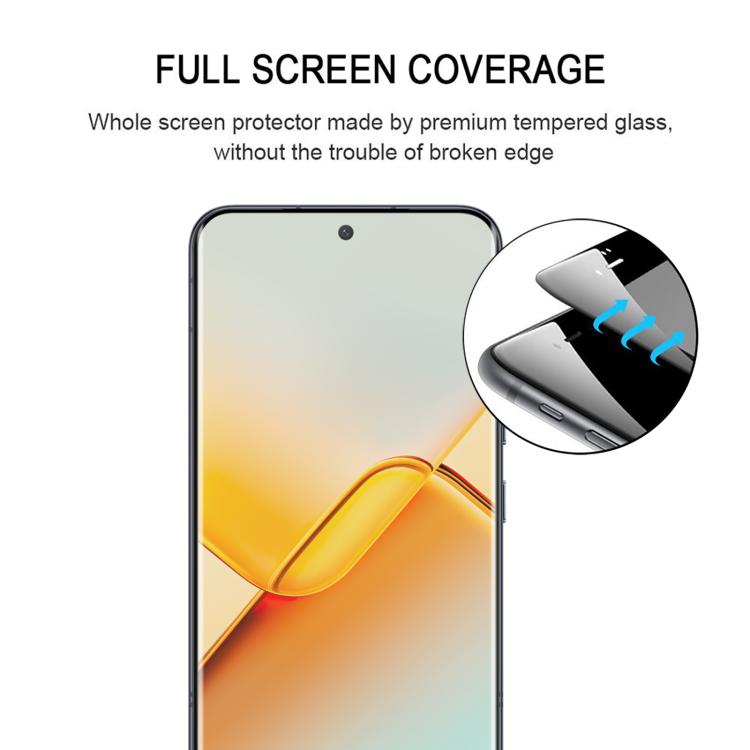 For Honor Power2 25pcs 9H HD 3D Curved Edge Tempered Glass Film - Black