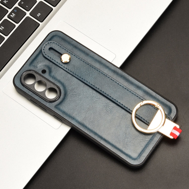 For Samsung Galaxy A36 5G Wristband Leather Back Phone Case
