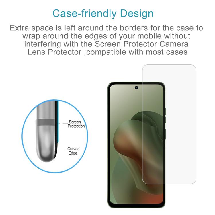 For Motorola Moto G66j 5G 10pcs 0.26mm 9H 2.5D Tempered Glass Film
