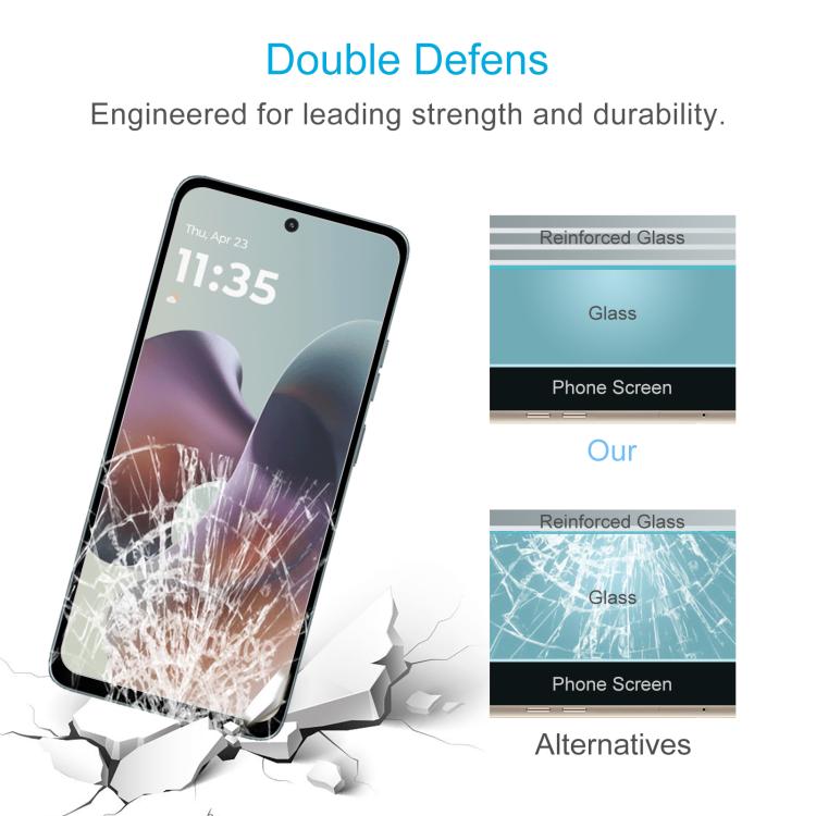 For Motorola Moto G66y 5G 10pcs 0.26mm 9H 2.5D Tempered Glass Film