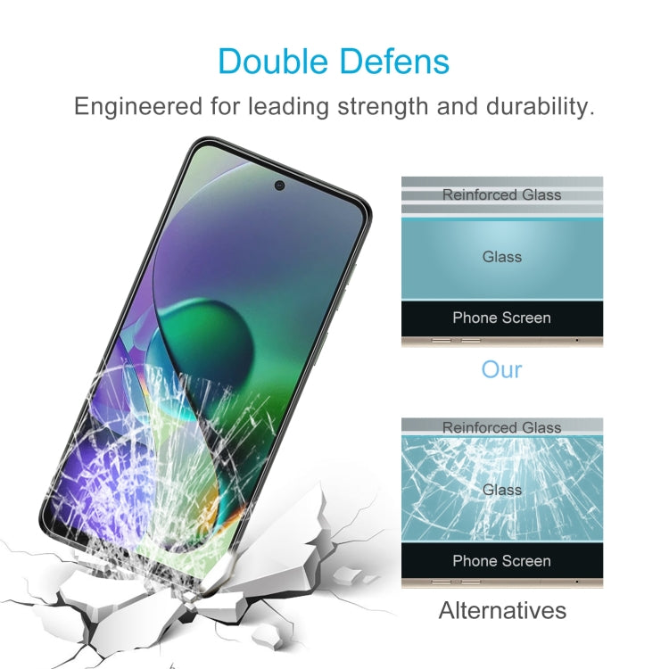 For Motorola Moto G54 Power 50pcs 0.26mm 9H 2.5D Tempered Glass Film